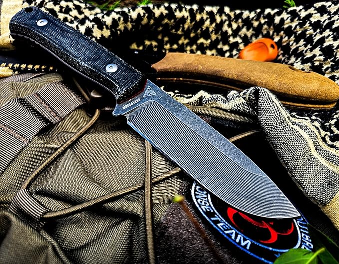 Adventurer II Outdoor Knife 10-inch Full Tang Sleipner Steel Blade Drop Point Design by NN Knives - With a KYDEX Sheath Included