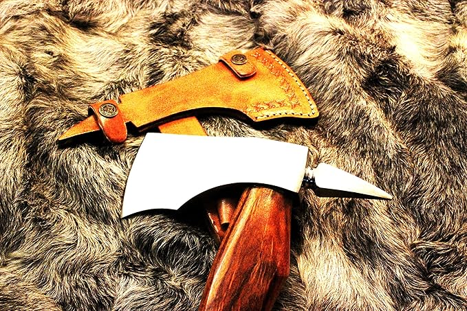 Hand Forged Steel Axe Viking Tomahawk Spikes Hawk Axe Combat Tactical Axe Head