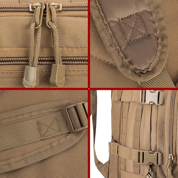 Large 3 Day Expandable 39L-64L Backpack Military Tactical Hiking Camping Daypack