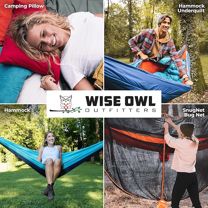 Wise Owl Outfitters Portable Hammock Stand 106x42 440lb Capacity - Sports &amp Outdoors