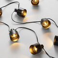 SAFAVIEH Lighting Collection Adaner Black 10-Foot LED Outdoor String Lights