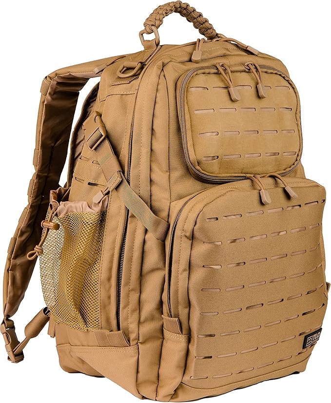 TLO Outdoors TacPack40L Tactical Backpack - Water Resistant 40 Liter Capacity Daypack Rucksack Gear Bag Laptop Bag