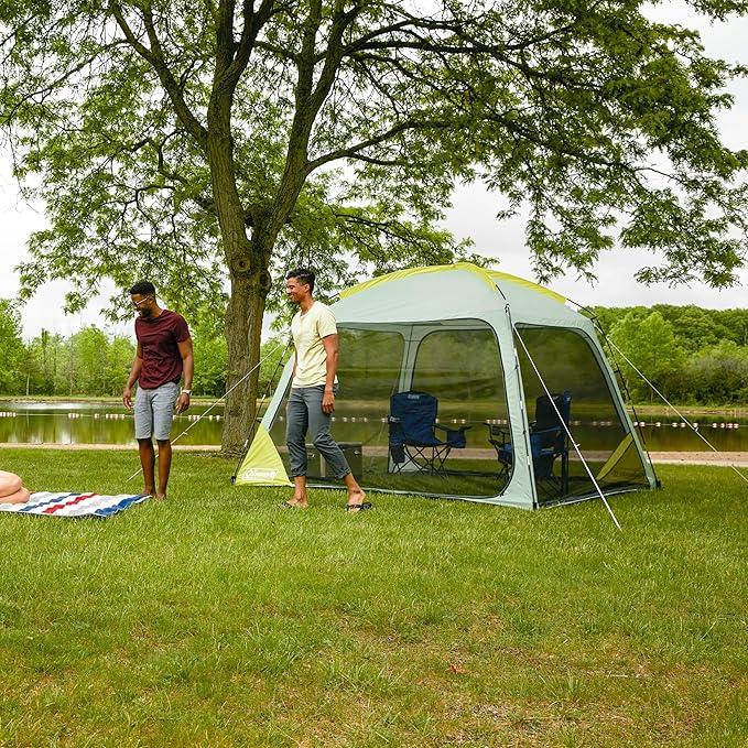 Coleman Skyshade Screened Shelter with Easy Setup Lightweight Picnic Screen Room for Bug-Free Lounging Made of PFAS-Free Materials