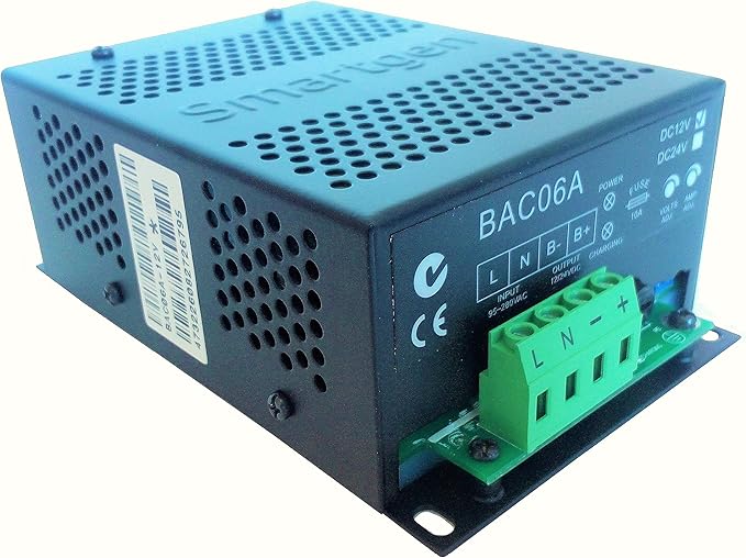BAC06A-12V Generator Battery Charger (12V/6A 90-280VAC 50/60Hz)