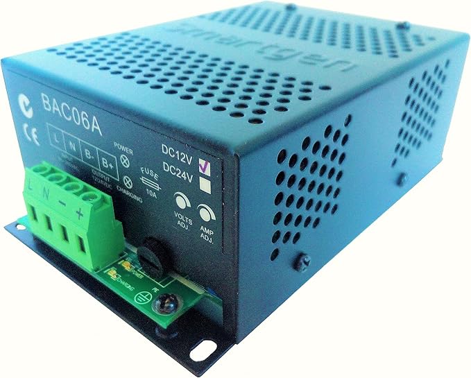 BAC06A-12V Generator Battery Charger (12V/6A 90-280VAC 50/60Hz)
