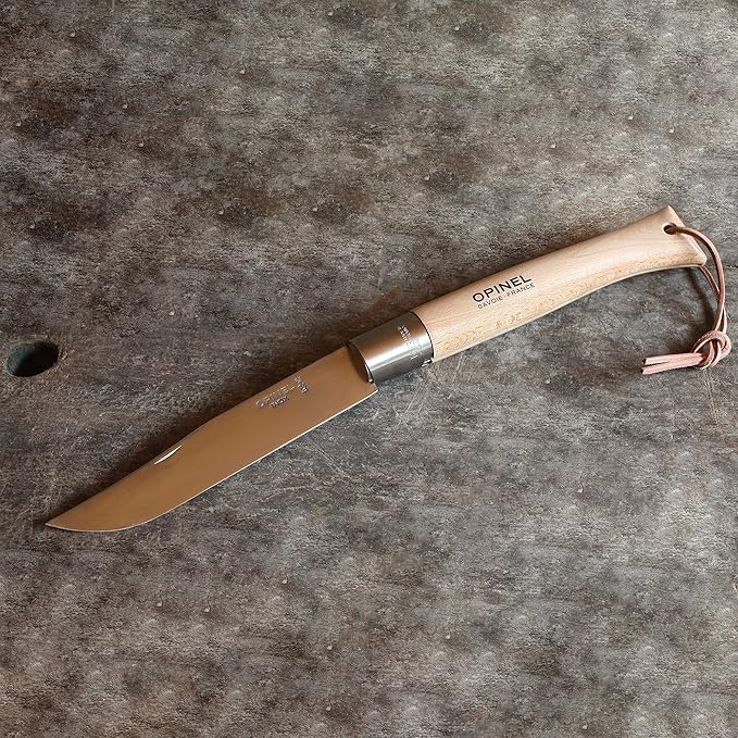 Opinel Giant No13 Stainless Steel Knife - Beechwood Handle