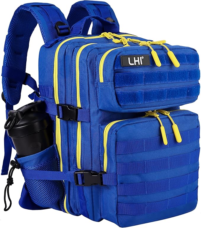 LHI Tactical Military Backpack for Men and Women 25L/35L Army Assault Pack Bag Small Rucksack with Bottle Holder