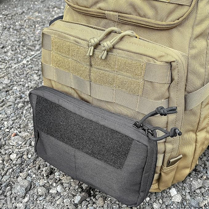 Tactical Admin Pouch Molle Attachment SABADO GP Pouch with Two Way Zipper Closure Slim EDC Utility Pouch for Hunting Vest or Hiking Backpack